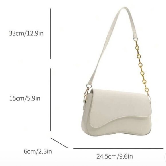 SHEIN White Shoulder Flap Bag - Picture 12 of 13